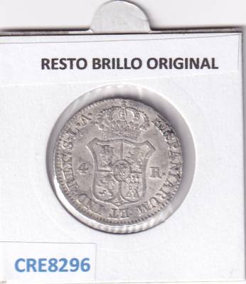 CRE8296 MONEDA ESPAÑA JOSE NAPOLEON I 4 REALES 1812 SEVILLA LA PLATA