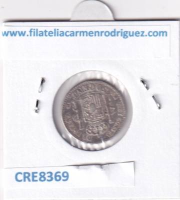 CRE8369 MONEDA ESPAÑA ALFONSO XII 1880 *8*0 50 CENTIMOS MADRID MSM 