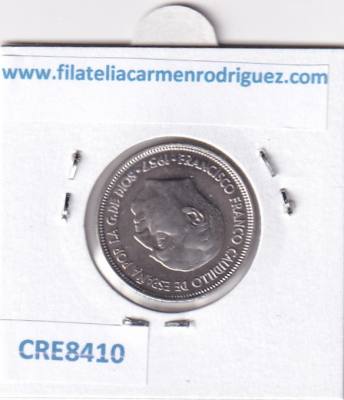 CRE8410 MONEDA ESTADO ESPAÑOL 1957  *75 5 PESETAS NIQUEL S/C