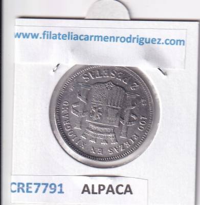 CRE7791  MONEDA ESPAÑA GOB. PROV. 2 PESETAS 1879 FALSA DE EPOCA