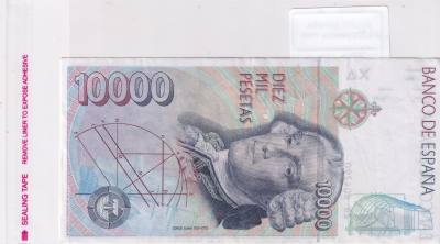 CRBS2973 BILLETE ESPAÑA 10000 PESETAS 1992 MBC SERIE 1S
