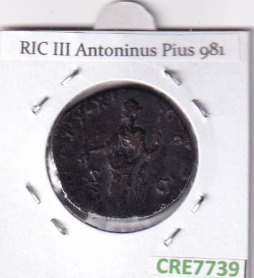 CRE7739 MONEDA ROMANA SESTERCIO ENTONIO PIO VER DESCRIP. EN FOTO