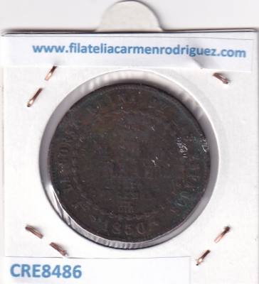 CRE8486 MONEDA ESPAÑA ISABEL II 1/2 REAL 1850 SEGOVIA