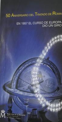 CREXP714 CARTERA MONEDA ESPAÑA 2 EUROS 50 ANIV. TRATADO DE ROMA 
