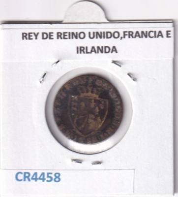 CR4458 MONEDA GEORGE III 1 GUINEA REY DE REINO UNIDO,FRANCIA E IRLANDA