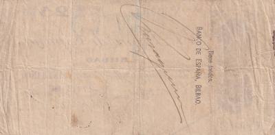 CRBL0589 BILLETE LOCAL ESPAÑA BILBAO 25 PESETAS 1936 MBC