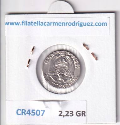 CR4507 MONEDA PANAMA 1/10 BALBOA 1970 PLATA