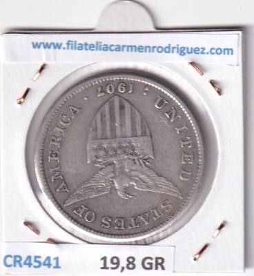 CR4541 MONEDA FILIPINAS 1 PESO 1907 PLATA