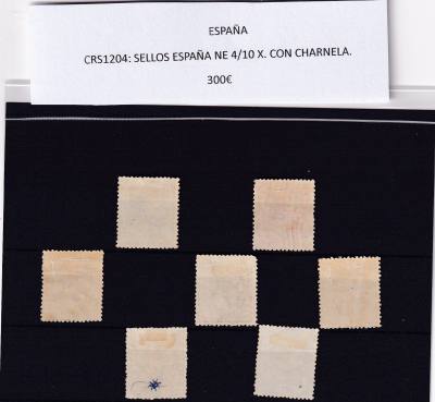 CRS1204 SELLOS ESPAÑA NE 4/10 X. CON CHARNELA.