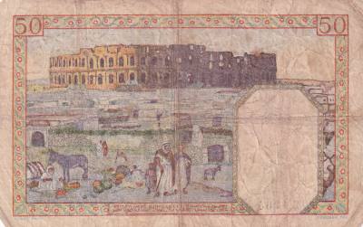 CRBX2644 BILLETE ARGELIA 50 FRANCOS 1942 BC