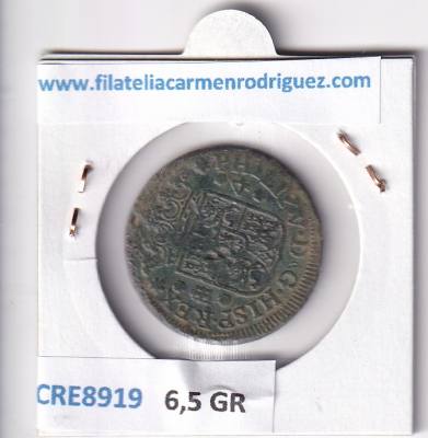 CRE8919 MONEDA ESPAÑA FELIPE V 4 MARAVEDIS 1742 SEGOVIA COBRE