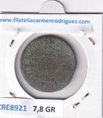 CRE8921 MONEDA ESPAÑA FELIPE V 4 MARAVEDIS 1713 ZARAGOZA COBRE