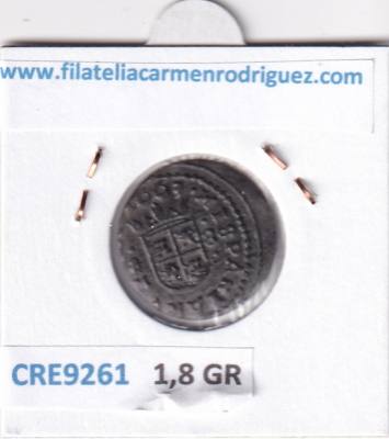 CRE9261 MONEDA ESPAÑA FELIPE IV 8 MARAVEDIS 1663 TRUJILLO TIPO 125 VELLON