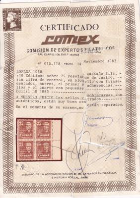 CRS1124 SELLOS ESPAÑA AÑO 1950 COMPLETO  SIN CHARNELA VER FOTOS