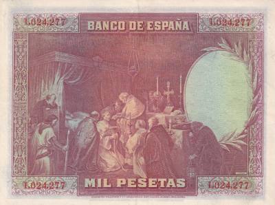 CRBS2000 BILLETE ESPAÑA 1000 PESETAS 1928 EBC