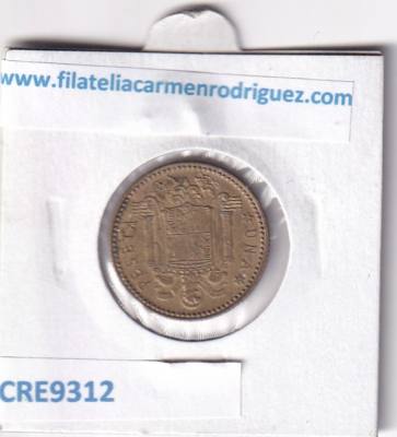 CRE9312 MONEDA ESPAÑA ESTADO ESPAÑOL 1 PESETA 1947 *51 