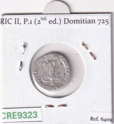 CRE9323 MONEDA ROMANA DENARIO ROMA DOMICIANO MINERVA EN COLUMNA ROSTRAL 91