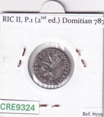 CRE9324 MONEDA ROMANA DENARIO FORRADO DOMICIANO MINERVA 95-96