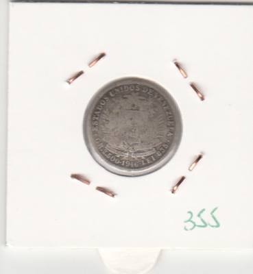 CR0355 MONEDA VENEZUELA PLATA 0,25 CTS 1946