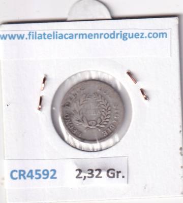 CR4592 MONEDA ITALIA REINO DE NAPOLES 1813 1/2 LIRA JOAQUIM MURAT PLATA