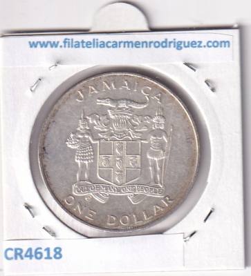 CR4618 MONEDA JAMAICA 1 DÓLAR 1982 CUPRONIQUEL