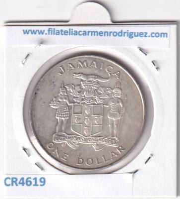 CR4619 MONEDA JAMAICA 1 DÓLAR 1982 CUPRONIQUEL