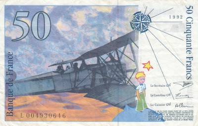 CRBX0512 BILLETE FRANCIA 50 FRANCOS 1992 BC