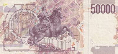 CRBX0656 BILLETE ITALIA 50000 LIRAS 1992-99 MBC