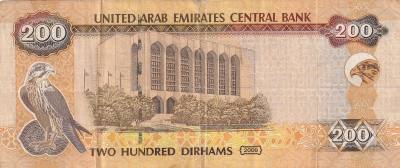 CRBX0737 BILLETE EMIRATOS ARABES 200 DIRHAMS 2008 BC