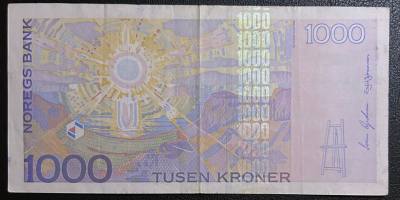 CRBX0832 BILLETE NORUEGA 1000 CORONAS 2001 BC