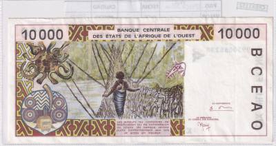 CRBX1152 BILLETE AFRICA OESTE 10000 FRANCOS BC