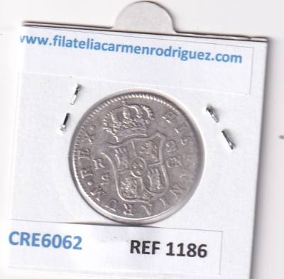 CRE6062 MONEDA ESPAÑA CARLOS IV 2 REALES 1800 SEVILLA CN PLATA