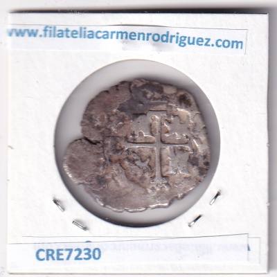 CRE7230 MONEDA ESPAÑA CARLOS II 2 REALES LIMA 1665-1700 MBC+