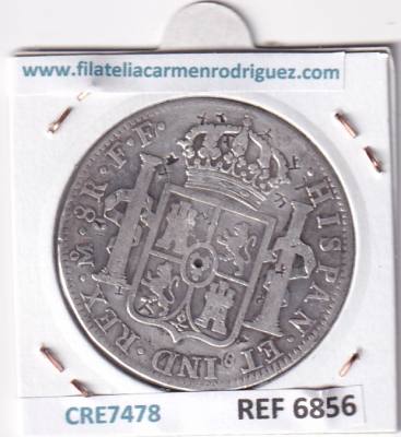 CRE7478 MONEDA ESPAÑA CARLOS III 8 REALES 1780 MEXICO 