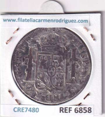 CRE7480 MONEDA ESPAÑA CARLOS III 8 REALES 1781 MEXICO 