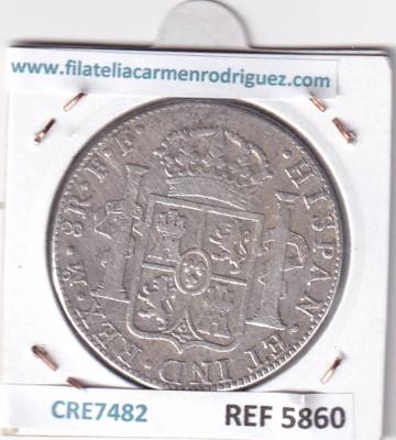 CRE7482 MONEDA ESPAÑA CARLOS III 8 REALES 1782 MEXICO 