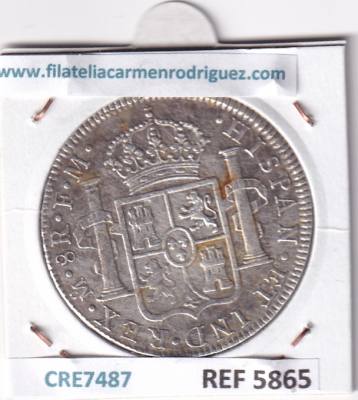 CRE7487 MONEDA ESPAÑA CARLOS III 8 REALES 1785 MEXICO 