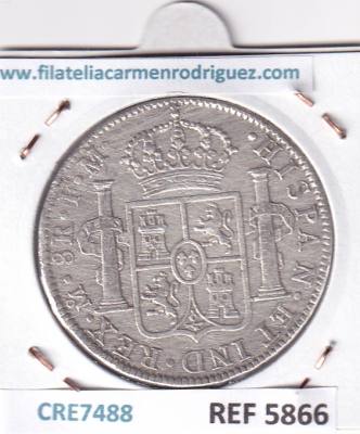 CRE7488 MONEDA ESPAÑA CARLOS III 8 REALES 1786 MEXICO 