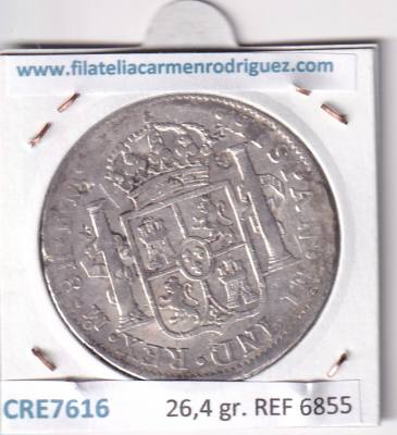 CRE7616 MONEDA ESPAÑA CARLOS IV 8 REALES 1798 MEXICO FM