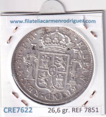 CRE7622 MONEDA ESPAÑA CARLOS IV 8 REALES 1800 MEXICO FM
