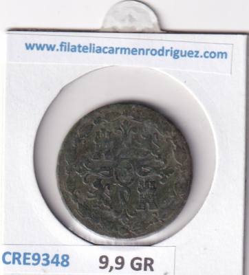 CRE9348 MONEDA ESPAÑA FERNANDO VII 8 MARAVEDIS 1824 JUBIA COBRE