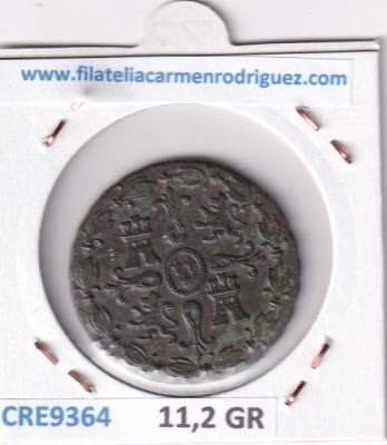 CRE9364 MONEDA ESPAÑA FERNANDO VII 8 MARAVEDIS 1826 JUBIA COBRE