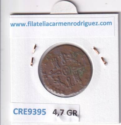 CRE9395 MONEDA ESPAÑA ISABEL II 4 MARAVEDIS 1838 SEGOVIA COBRE