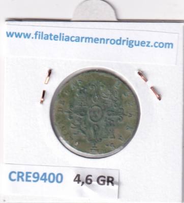 CRE9400 MONEDA ESPAÑA ISABEL II 4 MARAVEDIS 1841 SEGOVIA COBRE