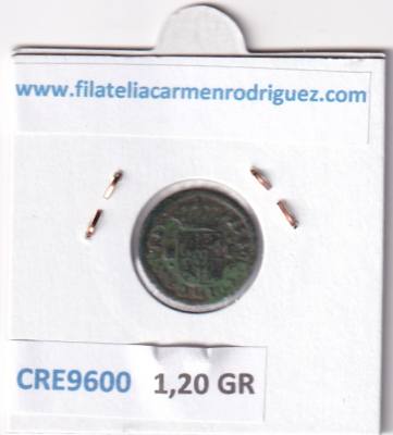 CRE9600 MONEDA ESPAÑA FERNANDO VI 1 MARAVEDIS 1747 SEGOVIA COBRE
