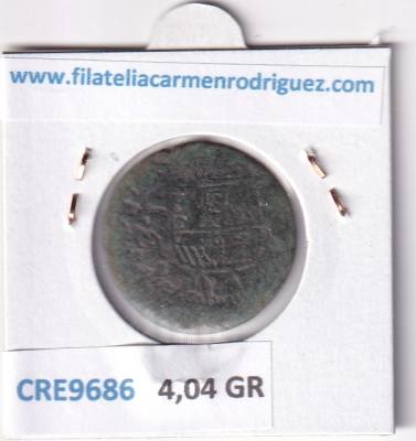 CRE9686 MONEDA ESPAÑA FELIPE IV 16 MARAVEDIS 1664 SEVILLA VELLON
