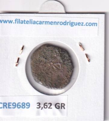 CRE9689 MONEDA ESPAÑA FELIPE IV 4 CORNADOS (1621-1665) PAMPLONA COBRE 