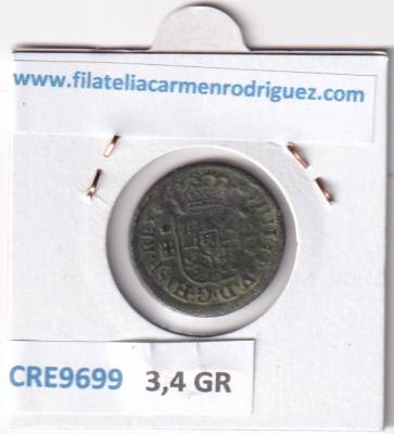 CRE9699 MONEDA ESPAÑA FELIPE V 2 MARAVEDIS 1746 SEGOVIA COBRE