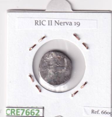 CRE7662 MONEDA ROMANA DENARIO ROMA NERVA PLATA