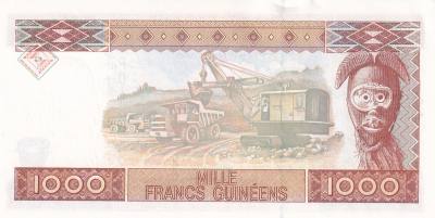 CRBX2894 BILLETE GUINEA 1000 FRANCOS 1960 SIN CIRCULAR
